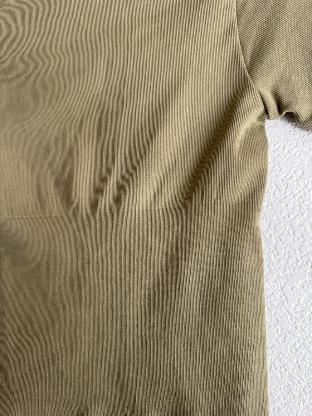 QQQ Square Neck Short Sleeve Bodysuit in Olive | Large - Picture 4 of 5